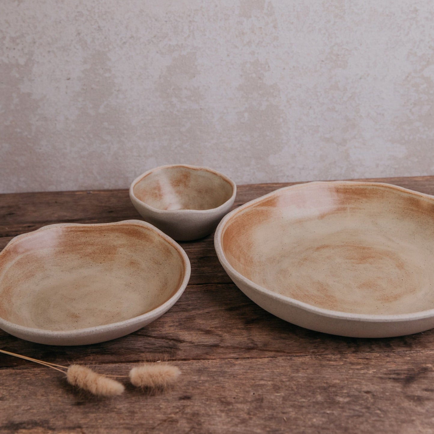 Gathering Trio Bowl Set · Sand