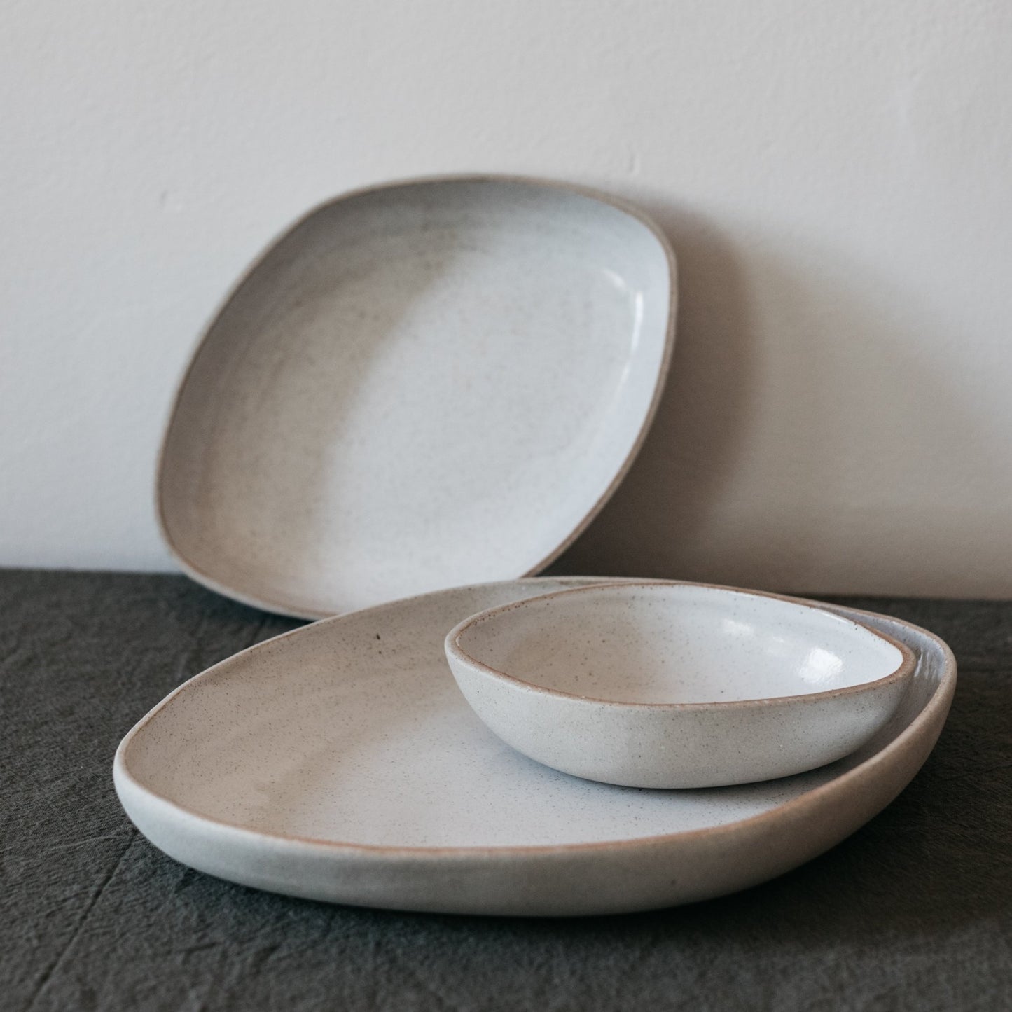Port Bowls Set – White | Handmade Ceramic Serving Bowls