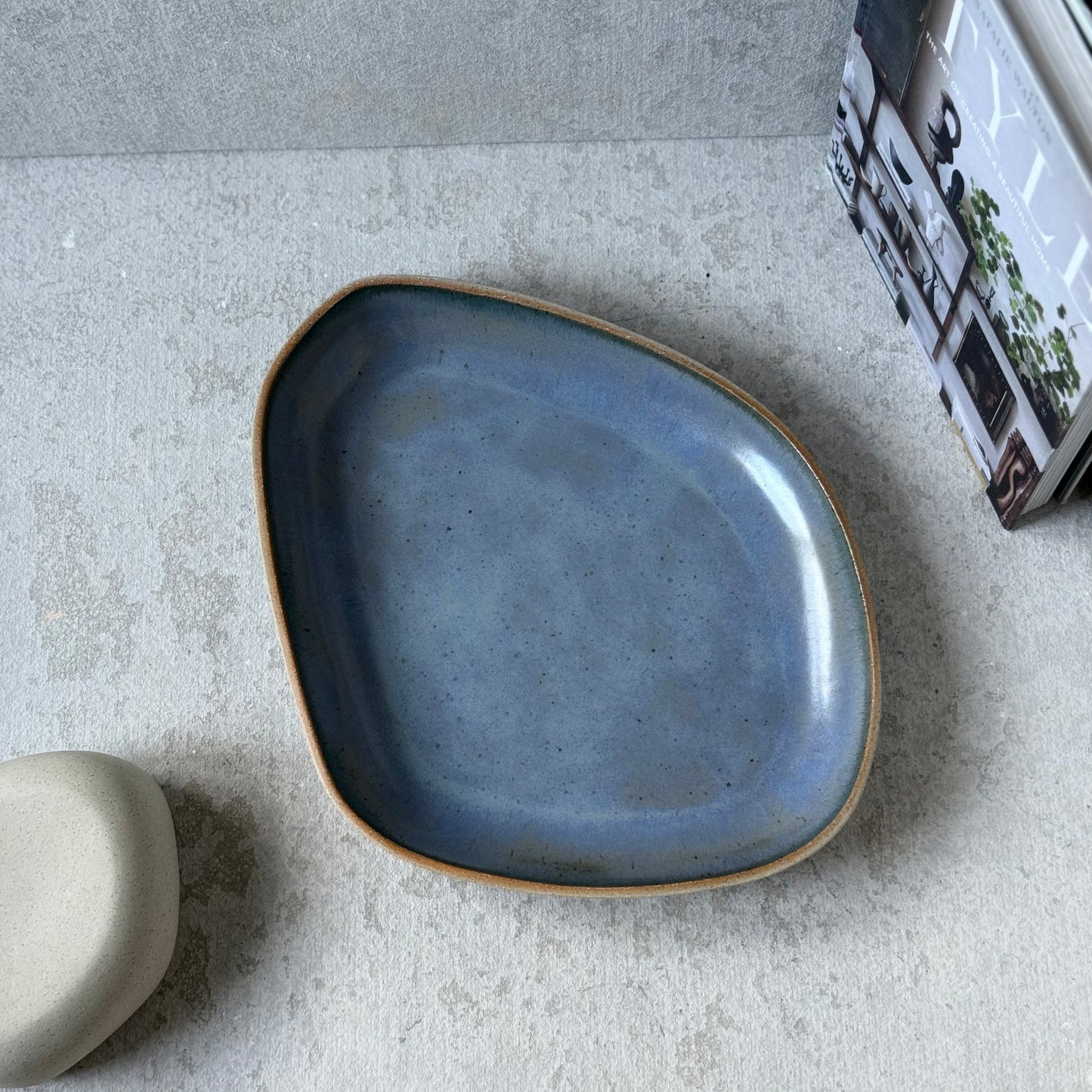 BURGUNDY Serving Bowl – Cobalt Blue Statement Piece