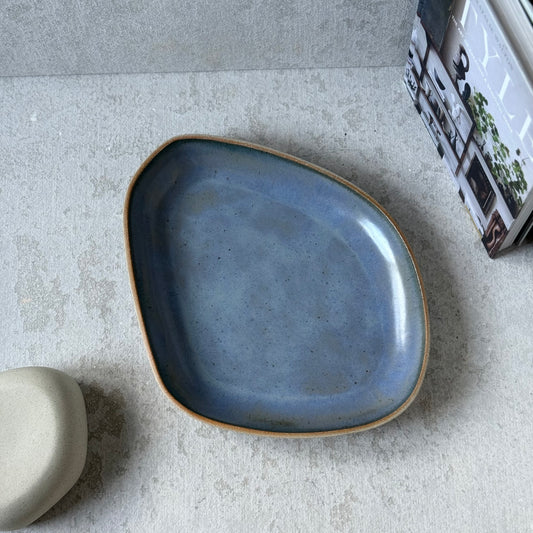 BURGUNDY Serving Bowl – Cobalt Blue Statement Piece