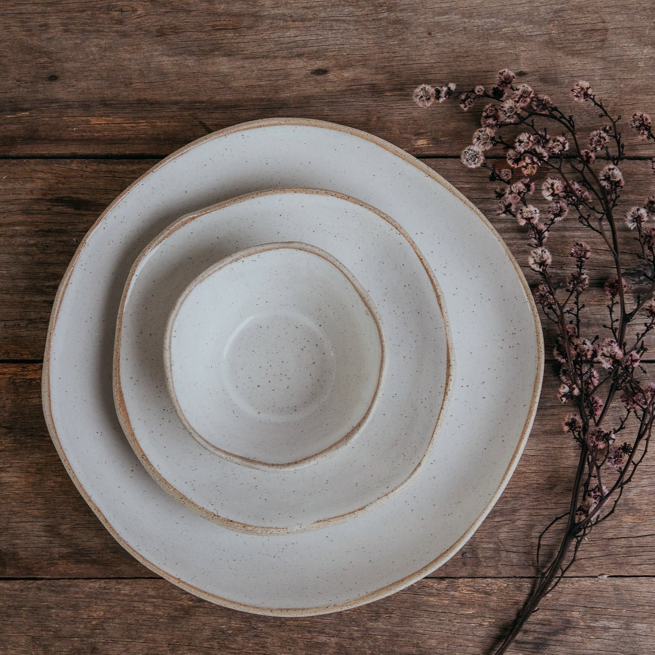 Gathering Trio Bowl Set · White