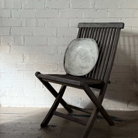 XL Bowl Black pebble · White Shell