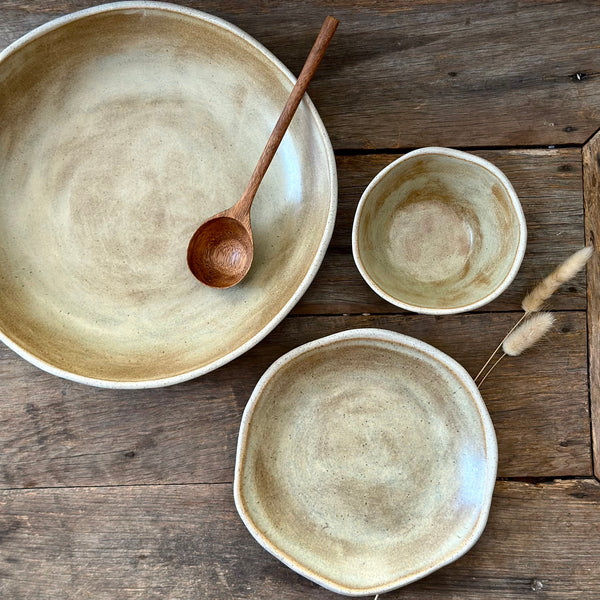 Gathering Trio Bowl Set · Sand