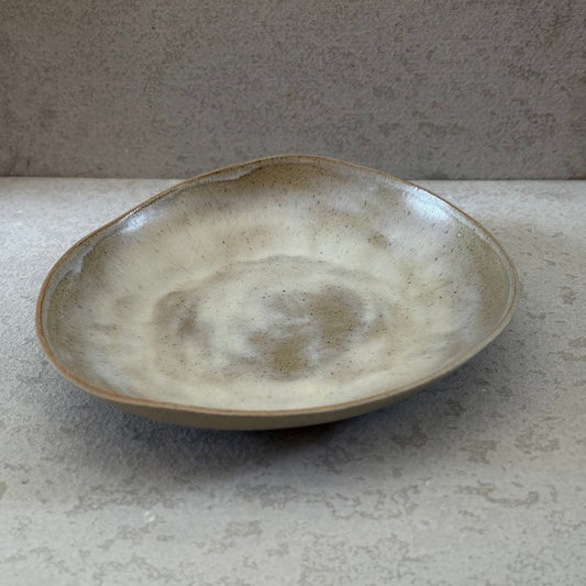 XL Bowl Grey pebble · White Shell