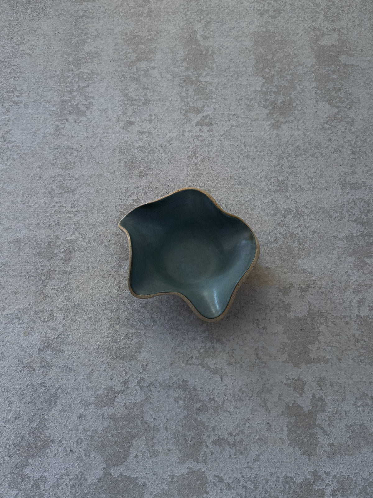 UNFOLD Handmade Ceramic Bowl — Blue Small