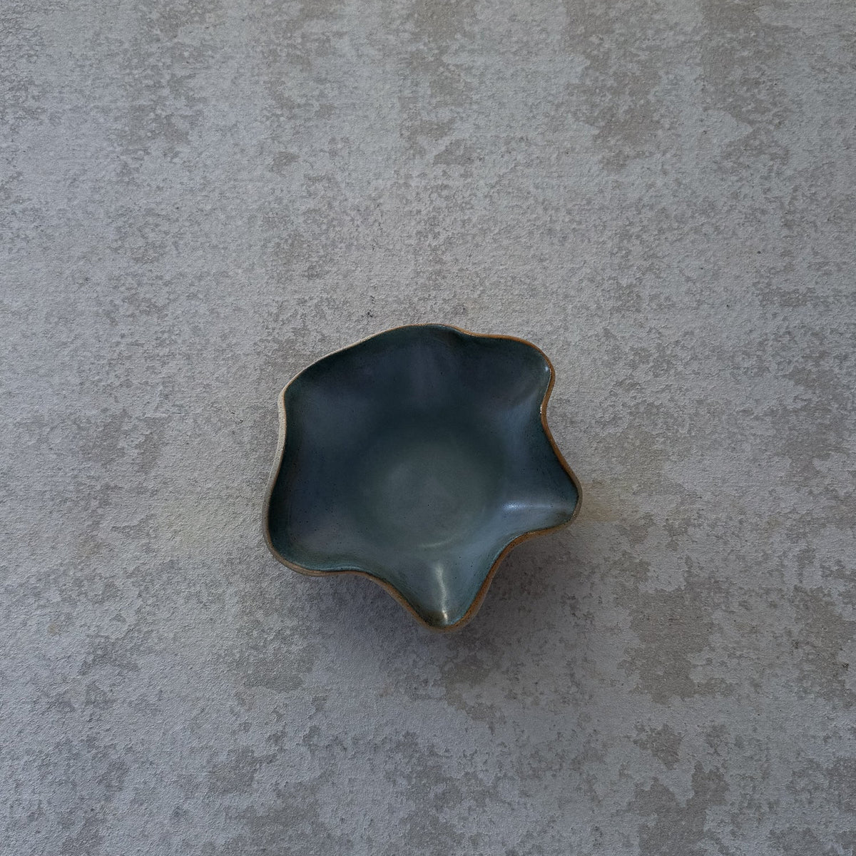 UNFOLD Handmade Ceramic Bowl — Blue Small