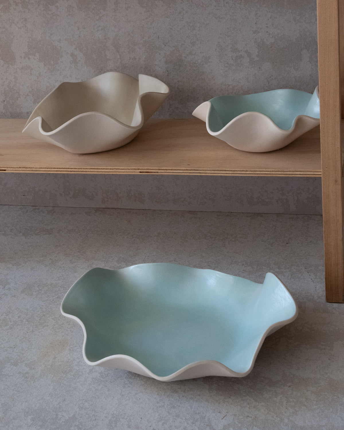 UNFOLD Handmade Ceramic Bowl — Cloud Medium