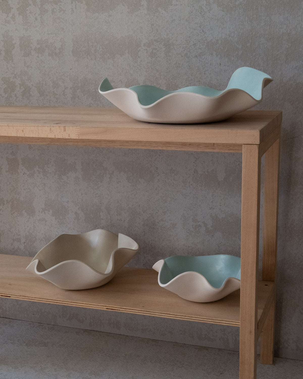 UNFOLD Handmade Ceramic Bowl — Cloud Medium