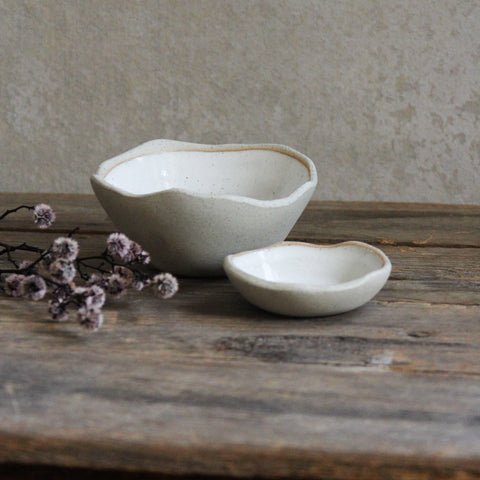Ceramic Bowl Set - White
