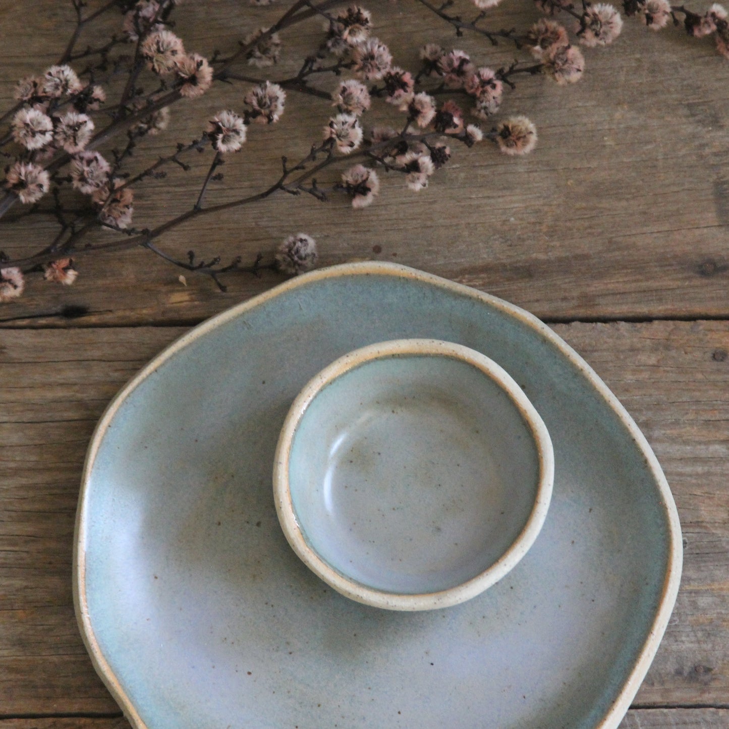 Ceramic Plate Set - Cobalt
