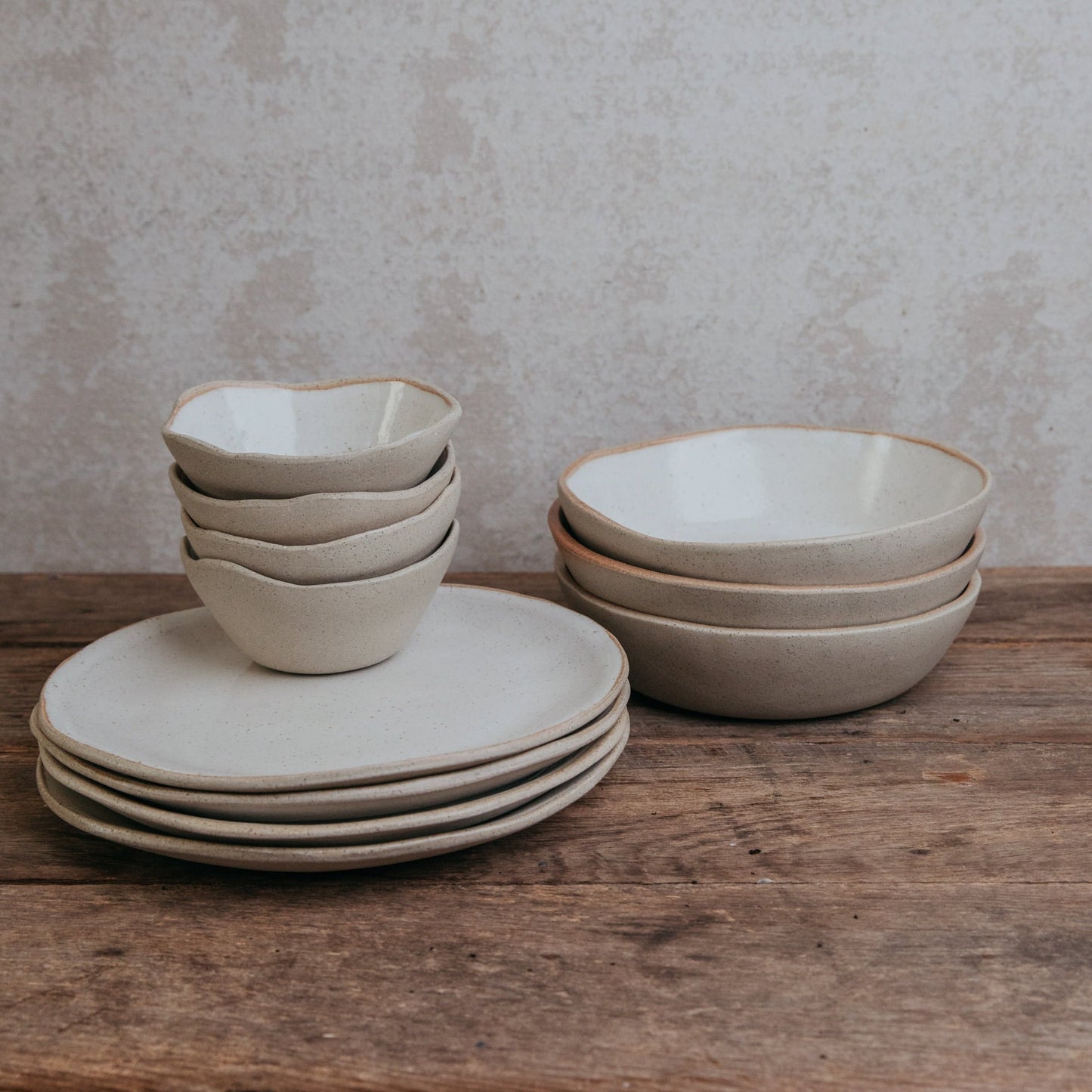 Organic Dinner Set - White