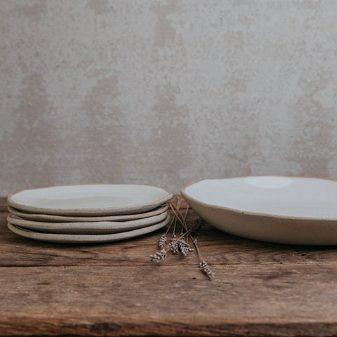 Gathering Plate Set · White