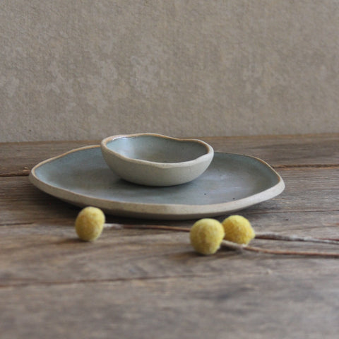 Ceramic Plate Set - Cobalt