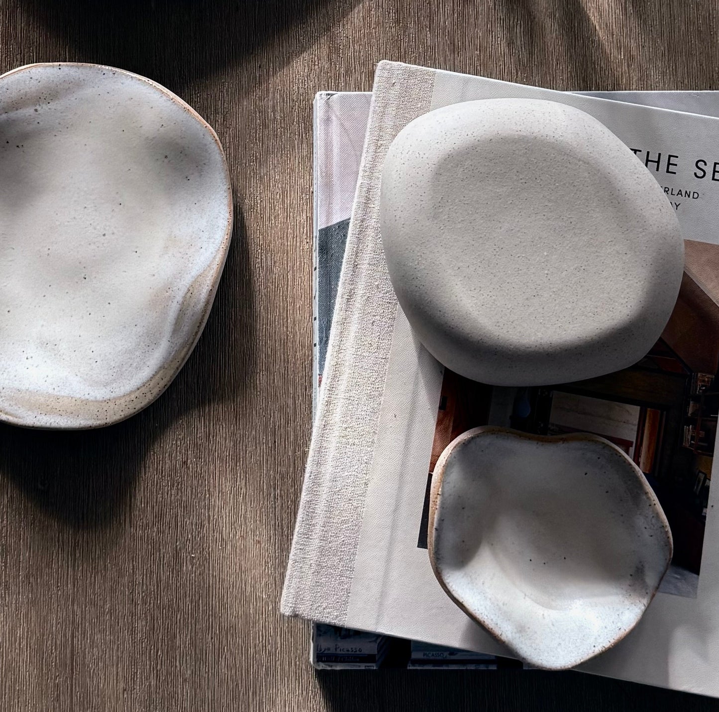 Wave Plate - White Shell