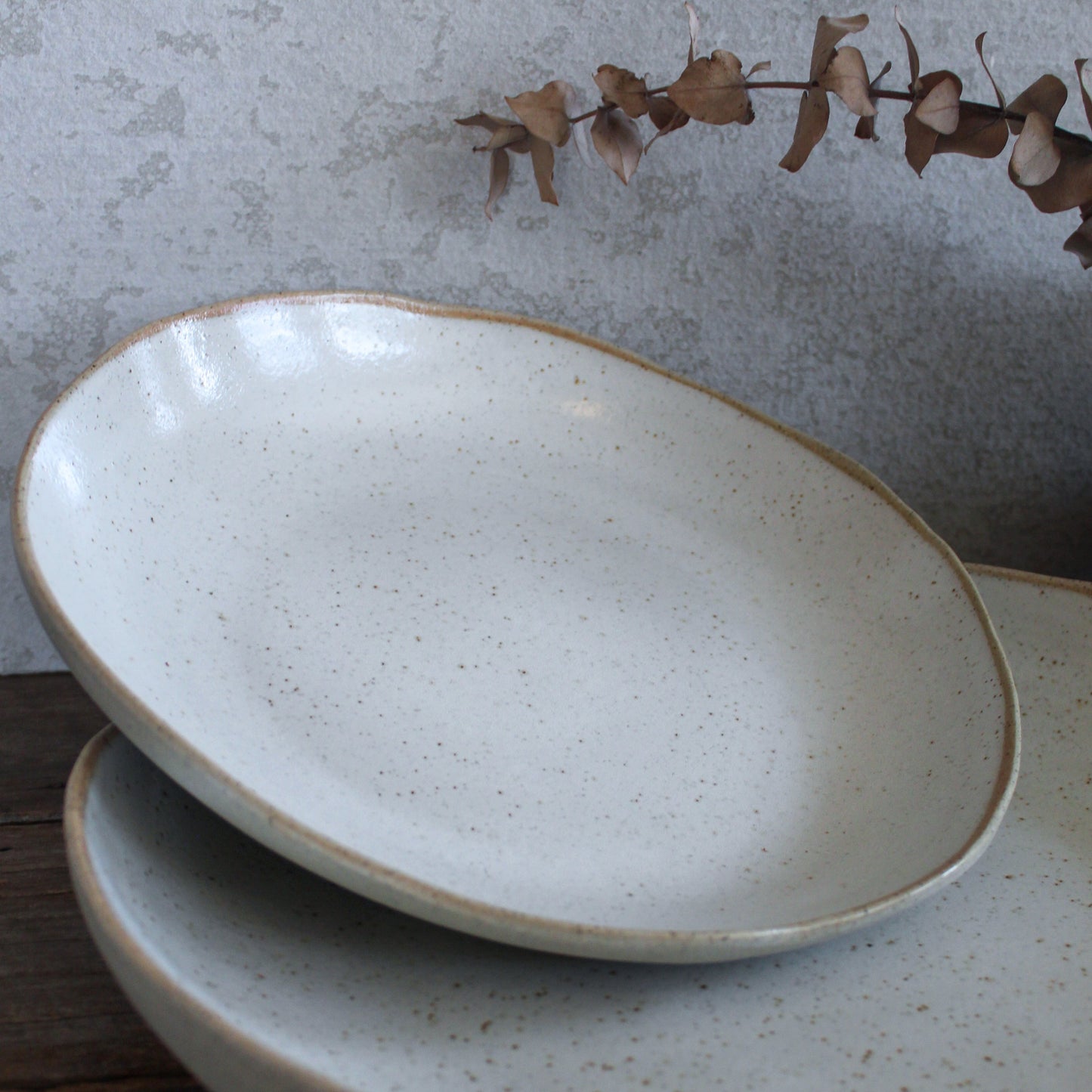 ORGANIC Large Serving Bowl · White