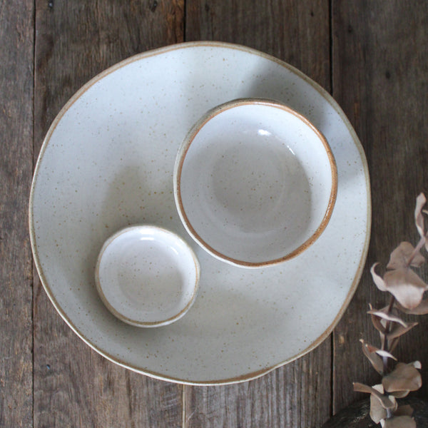 ORGANIC Spice Dish · SPECKLED White