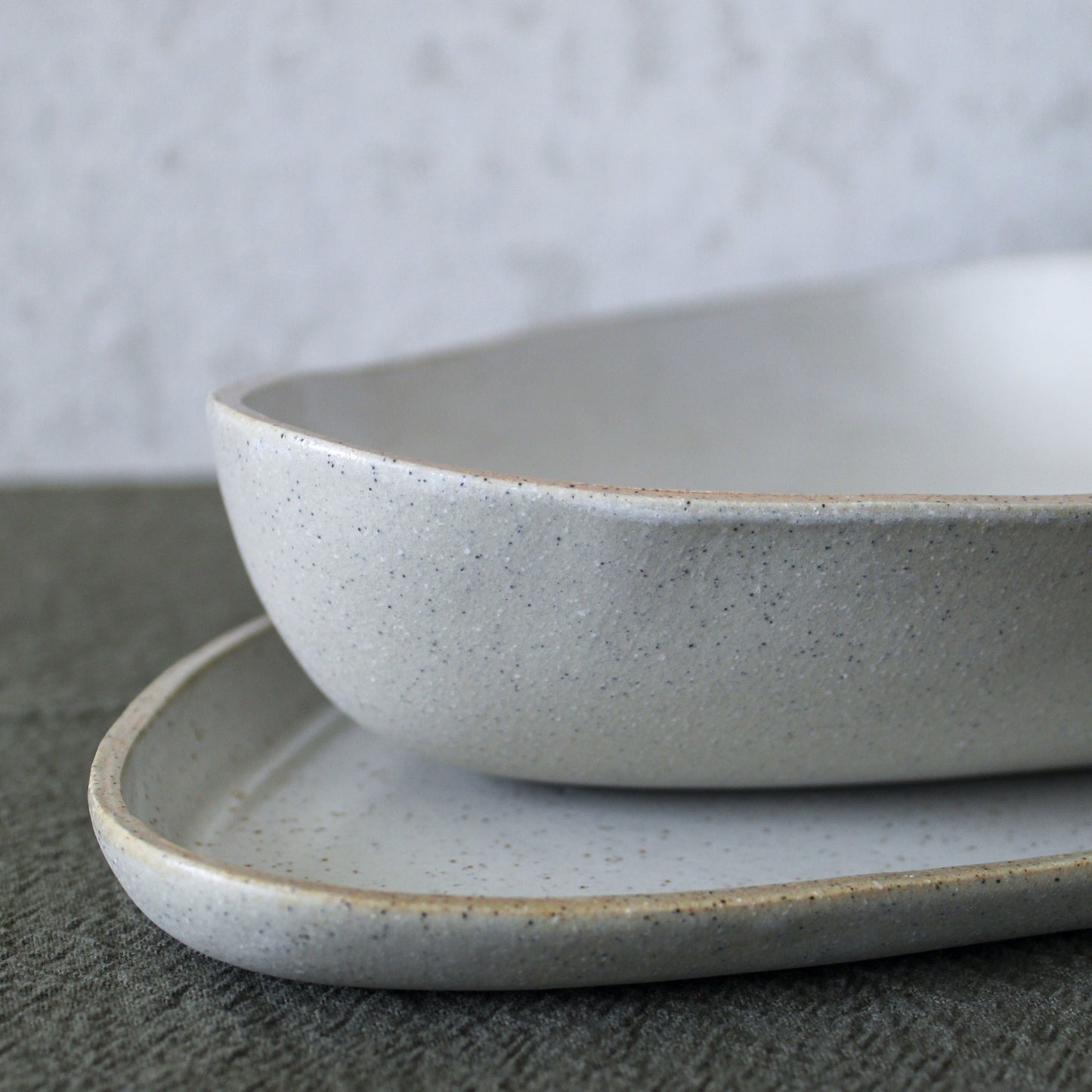 Alsace Serving Set – White | Extra-Large Bowl & Tray