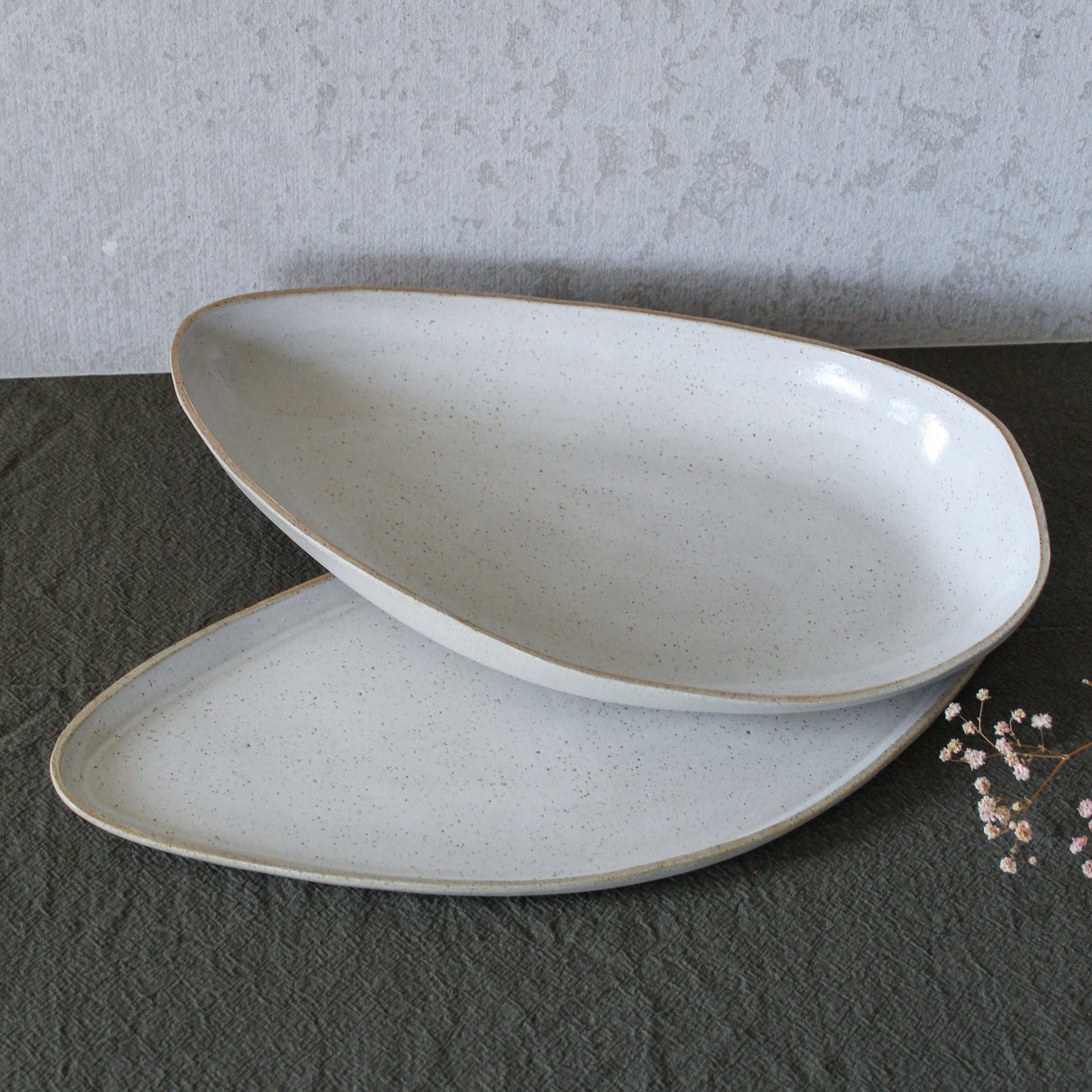 Alsace Serving Set – White | Extra-Large Bowl & Tray